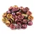 Teacup - czech pressed bead - Iris Gold Matt - 2x4mm