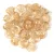 Teacup - czech pressed bead - Crystal Beige - 2x4mm
