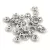 Teacup - czech pressed bead - Silver - 2x4mm