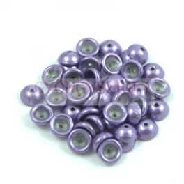  Teacup - czech pressed bead - Saturated Metallic Crocus Petal - 2x4mm