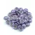 Teacup - czech pressed bead - Saturated Metallic Crocus Petal - 2x4mm