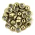 Teacup - czech pressed bead - Saturated Metallic Limelight - 2x4mm