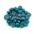 Teacup - czech pressed bead - Saturated Metallic Quetzal Green - 2x4mm