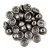 Teacup - czech pressed bead - Saturated Metallic Frost Gray - 2x4mm