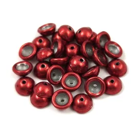  Teacup - czech pressed bead - Saturated Metallic Merlot - 2x4mm