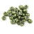 Teacup - czech pressed bead - Sueded Gold Fern - 2x4mm
