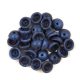 Teacup - czech pressed bead - Metallic Suede - Blue - 2x4mm