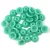 Teacup - czech pressed bead - Turquoise Green - 2x4mm