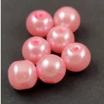 Imitation pearl round bead - Metallic Pink - 10mm