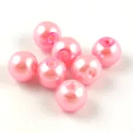 Imitation pearl round bead - Metallic Pink - 10mm
