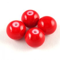 Imitation pearl round bead - Chilli - 10mm