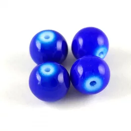 Imitation pearl round bead - Sapphire - 10mm