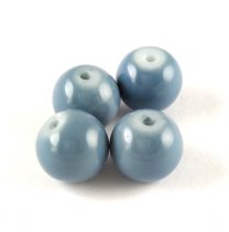 Imitation pearl round bead - Blue - 10mm