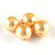 Imitation pearl round bead - Peach Gold - 10mm