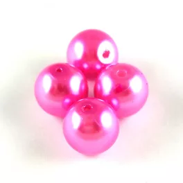 Imitation pearl round bead - Light Fuchsia - 10mm