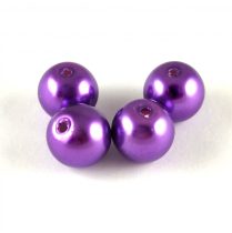 Imitation pearl round bead - Tanzanite - 10mm