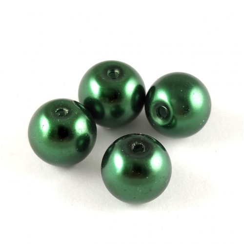 Tekla golyó gyöngy - Dark Green - 10mm