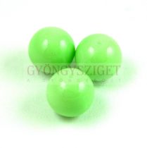 Imitation pearl round bead - Lime Green - 10mm