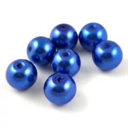 Imitation pearl round bead - Sapphire - 10mm