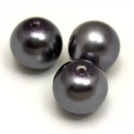 Tekla golyó gyöngy - Slate Gray - 12mm