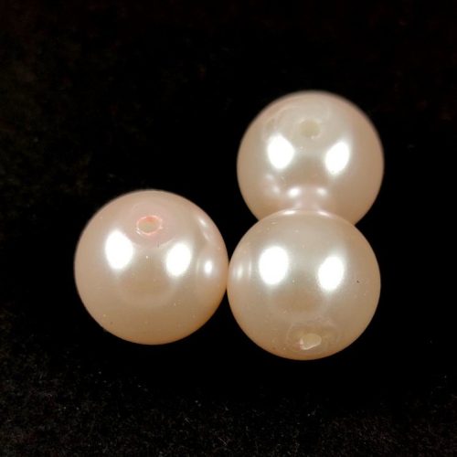 Imitation pearl round bead - Antique White - 12mm
