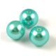 Imitation pearl round bead - Turquoise - 12mm