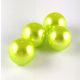 Imitation pearl round bead - Metallic Lime - 14mm