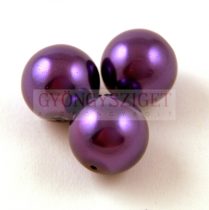 Imitation pearl round bead - Dark Purple - 14mm