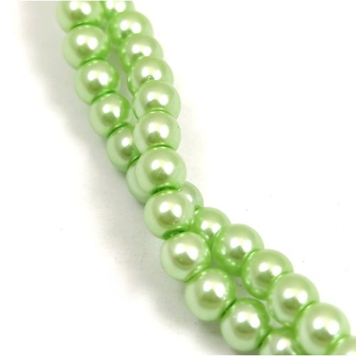 Imitation pearl round bead - Light Mint - 4mm (sold on a strand - 210pcs/strand)