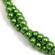 Imitation pearl round bead - Metallic Green - 4mm (sold on a strand - 210pcs/strand)