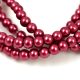 Imitation pearl round bead - Pearl Light Bordeaux - 4mm (sold on a strand - 210pcs/strand)