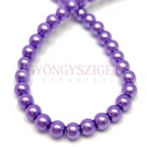   Imitation pearl round bead - Purple - 4mm (sold on a strand - 210pcs/strand)