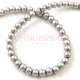 Imitation pearl round bead - Metallic Gray - 4mm (sold on a strand - 210pcs/strand)