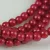 Imitation pearl round bead - Crimson - 4mm (sold on a strand - 210pcs/strand)