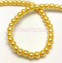   Imitation pearl round bead - Yellow Pearl - 4mm (sold on a strand - 210pcs/strand)