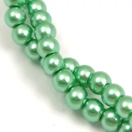   Imitation pearl round bead - Mint - 4mm (sold on a strand - 210pcs/strand)