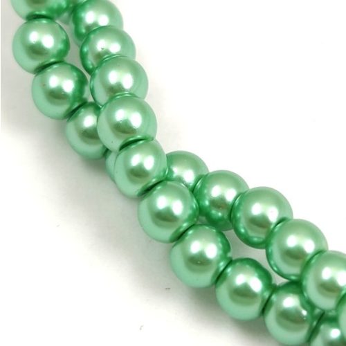 Imitation pearl round bead - Mint - 4mm (sold on a strand - 210pcs/strand)