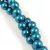 Imitation pearl round bead - Metallic Petrol - 6mm (sold on a strand - 145 pcs/strand)