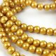 Imitation pearl round bead - Gold - 6mm (sold on a strand - 140pcs/strand)