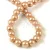 Imitation pearl round bead - Cream Gold - 6mm (sold on a strand - 70pcs/strand)