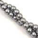 Imitation pearl round bead - Gray - 6mm (sold on a strand - 70pcs/strand)