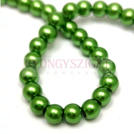   Imitation pearl round bead - Metallic Green - 6mm (sold on a strand - 145 pcs/strand)