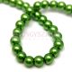 Imitation pearl round bead - Metallic Green - 6mm (sold on a strand - 145 pcs/strand)