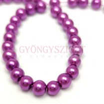   Imitation pearl round bead - Violet - 6mm (sold on a strand - 145 pcs/strand)