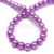 Imitation pearl round bead - Purple - 6mm (sold on a strand - 145 pcs/strand)