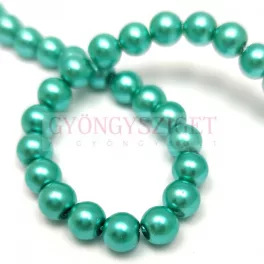  Imitation pearl round bead - Turquoise Green - 6mm (sold on a strand - appr. 74pcs/strand)