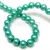 Imitation pearl round bead - Turquoise Green - 6mm (sold on a strand - appr. 74pcs/strand)