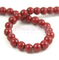  Imitation pearl round bead - Dark Crimson - 6mm (sold on a strand - 50pcs/strand)