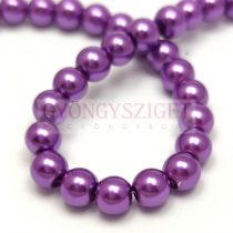   Imitation pearl round bead - Dark Purple - 6mm (sold on a strand - 145 pcs/strand)