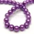 Imitation pearl round bead - Dark Purple - 6mm (sold on a strand - 145 pcs/strand)